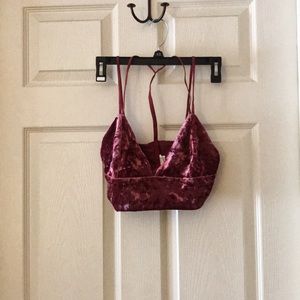 HONEY PUNCH VELVET BRALETTE TOP
